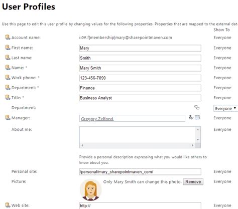 User Profile: claim